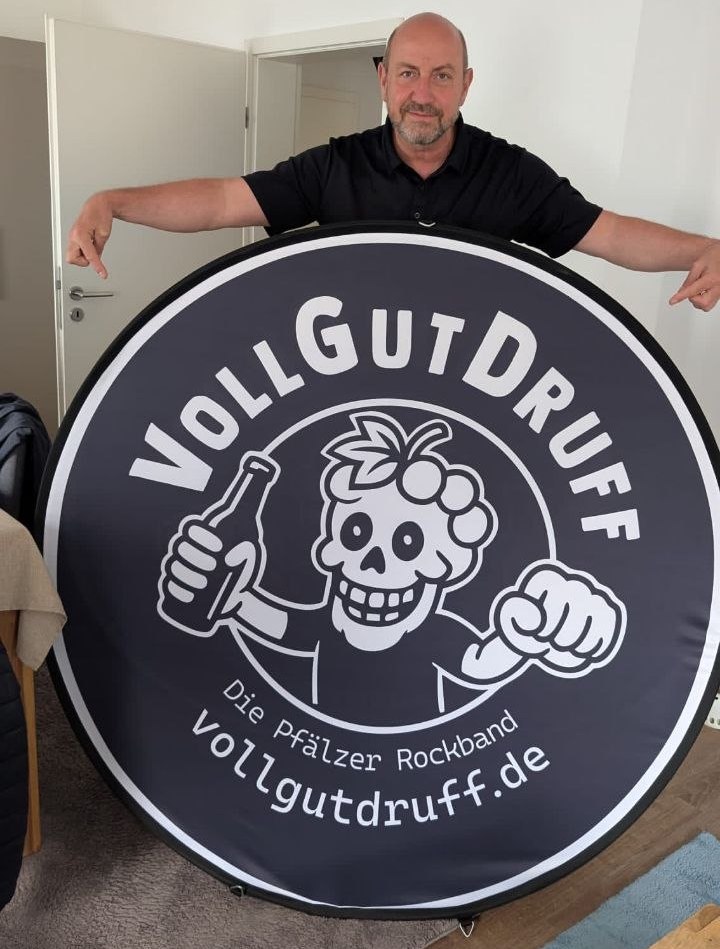 VollGutDruff Pop Up Banner Round