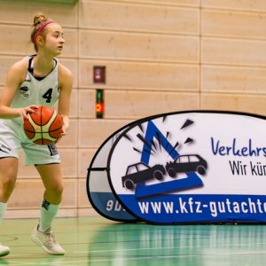 Pop Up Banner in der Sporthalle Aufsteller BBC Osnabrück (Lilly)